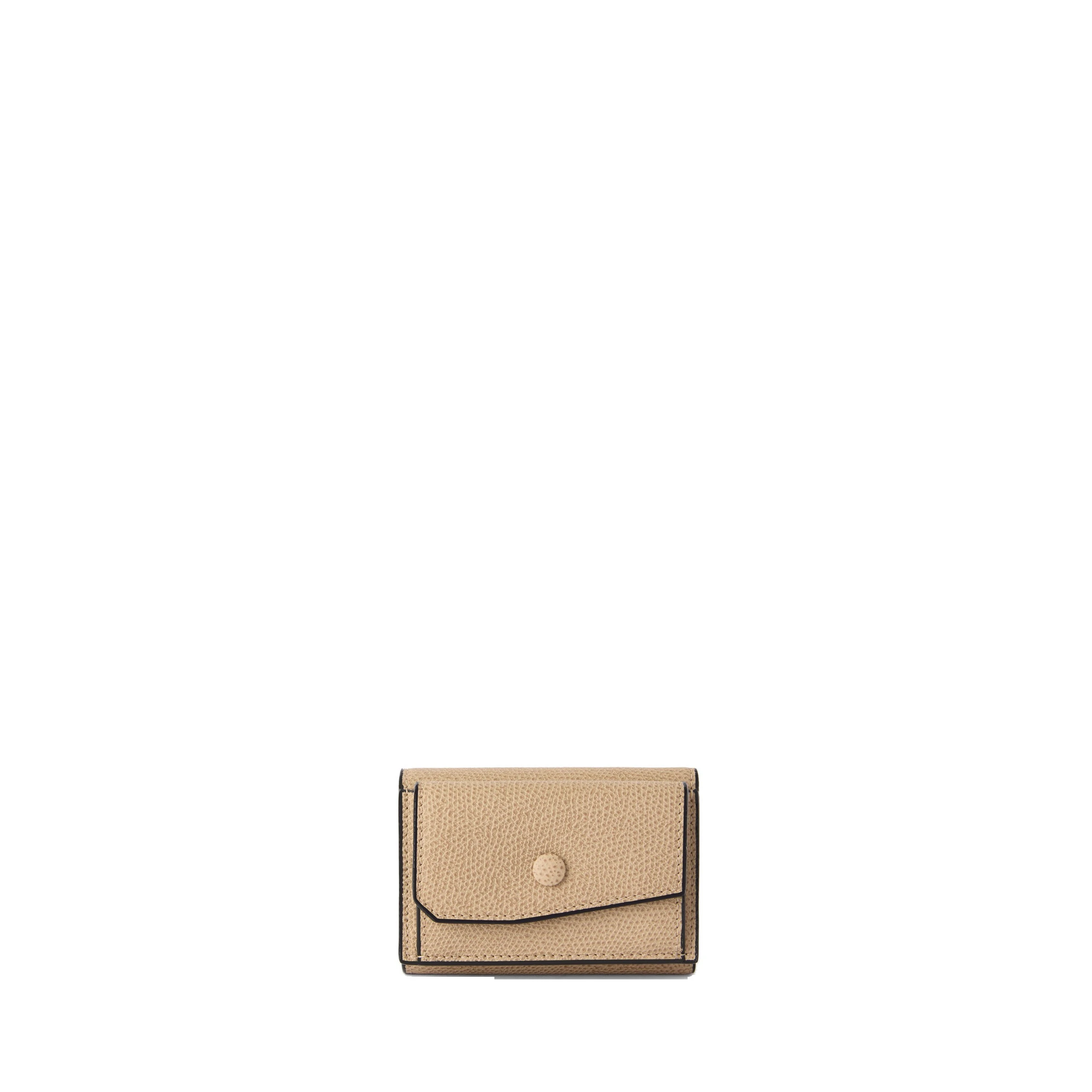 Valextra Small Wallet with Coin Holder in Cashmere Beige Valextra Small Wallet with Coin Holder in Cashmere Beige | Wallets & Purses | Luxury Shoes