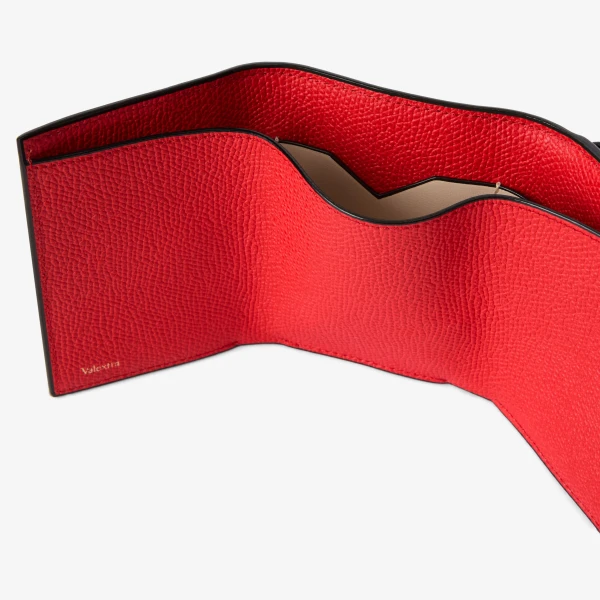 Valextra Small Wallet with Coin Holder in Crimson Red | Wallets & Purses | Luxury Shoes 