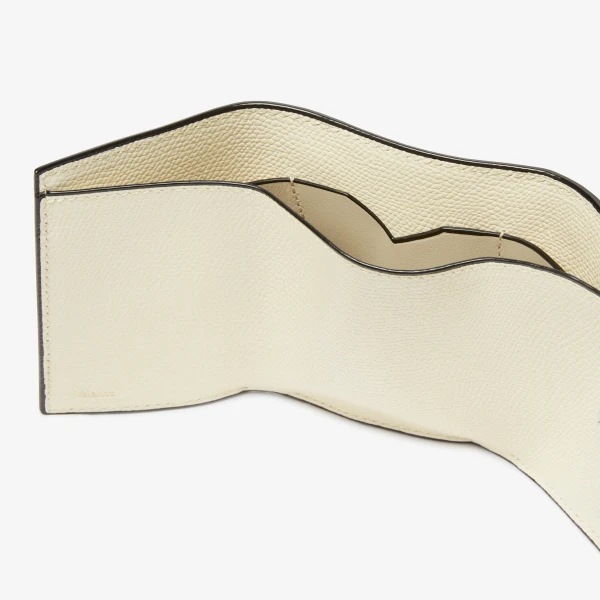 Valextra Small Wallet with Coin Holder in Pergamena White | Wallets & Purses | Luxury Shoes 