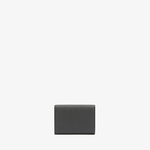 Valextra Small Wallet with Coin Holder in Smokey Grey | Wallets & Purses | Luxury Shoes 