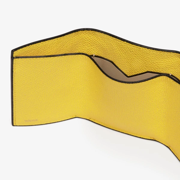 Valextra Small Wallet with Coin Holder in Yellow | Wallets & Purses | Luxury Shoes 