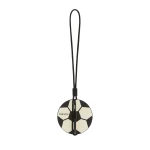 Valextra Soccer Ball Charm in Pergamena White and Black | Bag charms | Luxury Shoes 