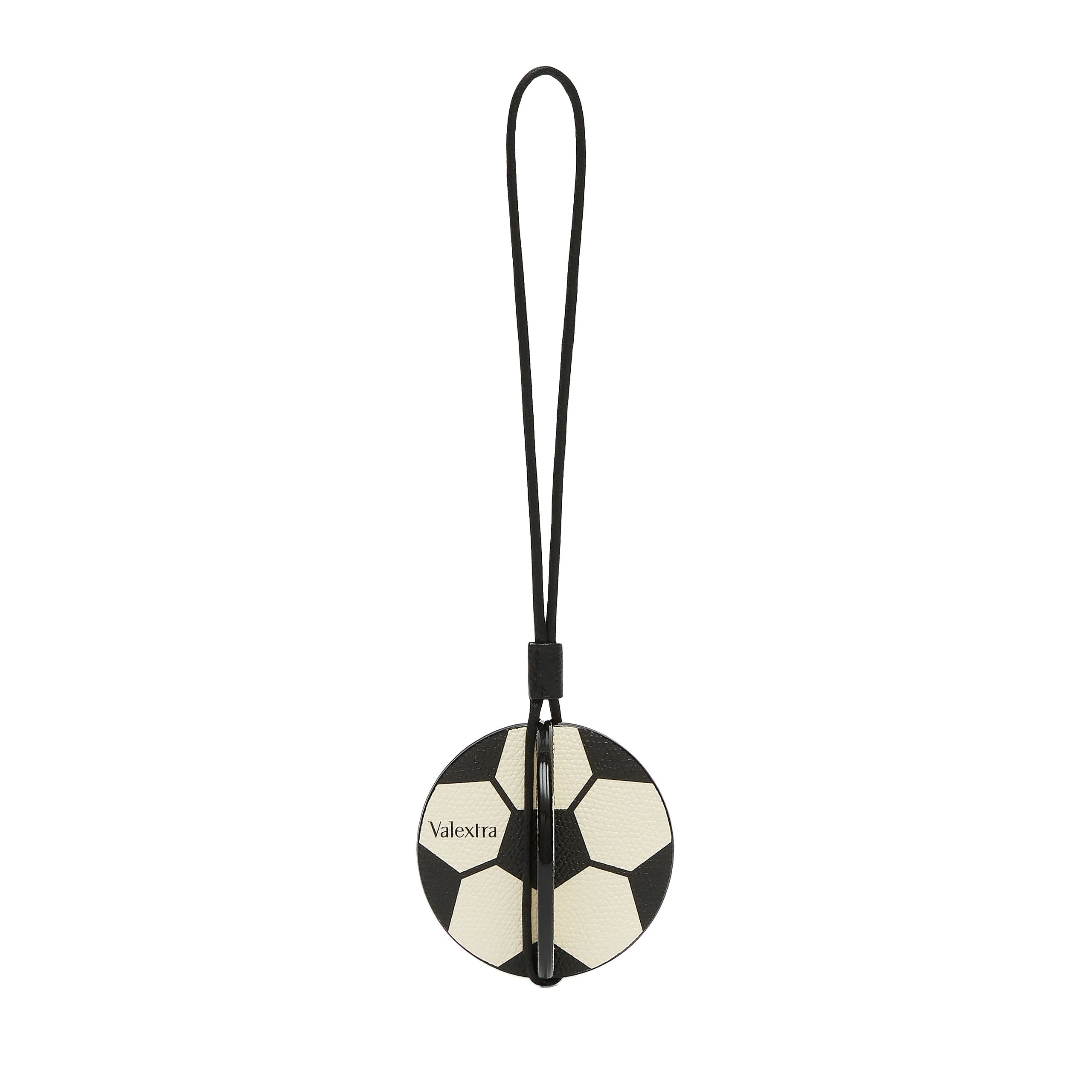 Valextra Soccer Ball Charm in Pergamena White and Black Valextra Soccer Ball Charm in Pergamena White and Black | Bag charms | Luxury Shoes