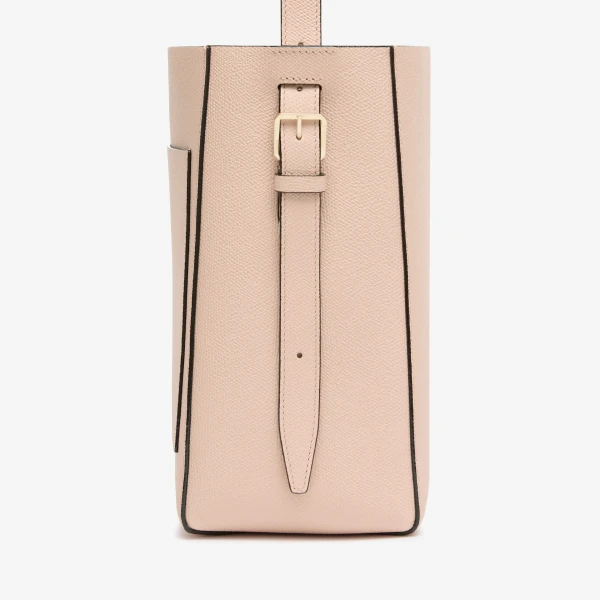 Valextra Soft Braided Bucket Mini Bag in Bonne Mine Pink | Bucket Bags | Luxury Shoes 