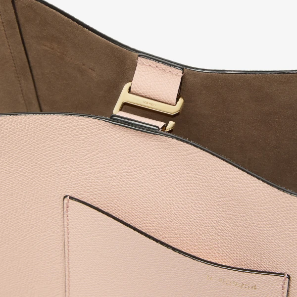 Valextra Soft Braided Bucket Mini Bag in Bonne Mine Pink | Bucket Bags | Luxury Shoes 