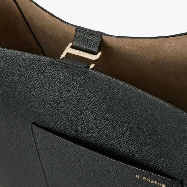 Valextra Soft Bucket Medium Bag in Black | Bucket Bags | Luxury Shoes 