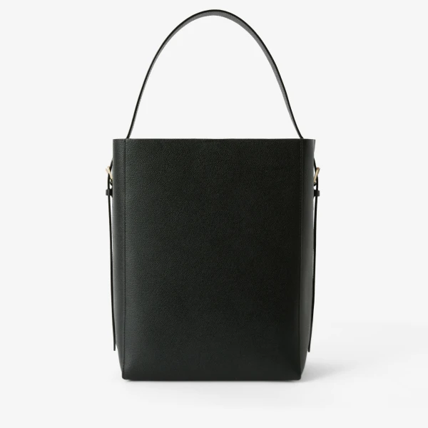 Valextra Soft Bucket Medium Bag in Black | Bucket Bags | Luxury Shoes 