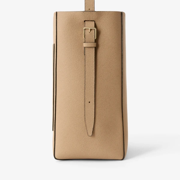 Valextra Soft Bucket Medium Bag in Cashmere Beige | Bucket Bags | Luxury Shoes 