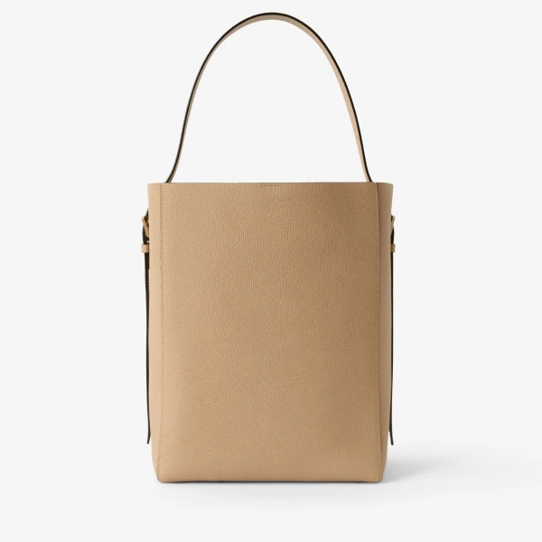 Valextra Soft Bucket Medium Bag in Cashmere Beige | Bucket Bags | Luxury Shoes 