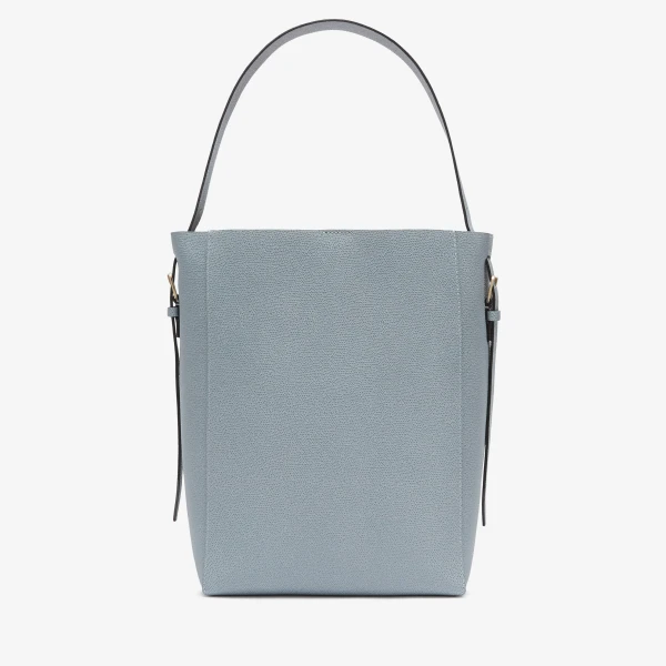 Valextra Soft Bucket Medium Bag in Niagara Blue | Bucket Bags | Luxury Shoes 
