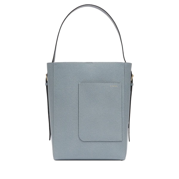 Soft Bucket Medium Bag in Niagara Blue
