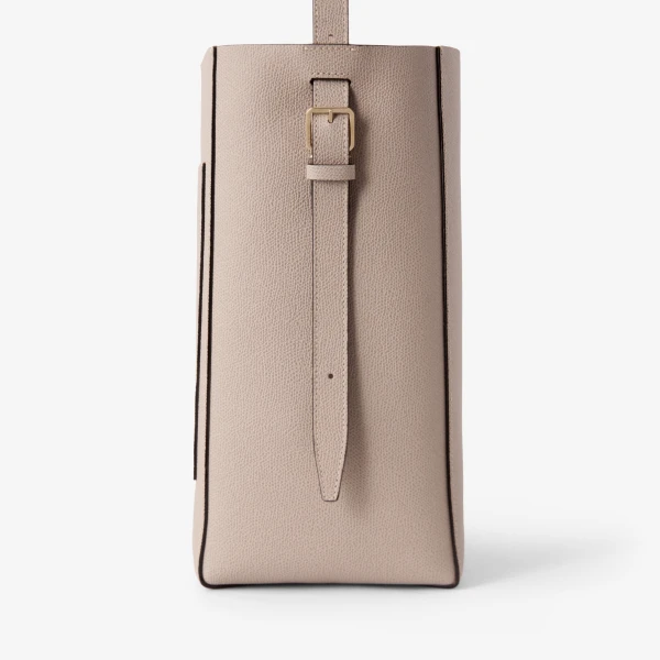 Valextra Soft Bucket Medium Bag in Nude Pink | Bucket Bags | Luxury Shoes 