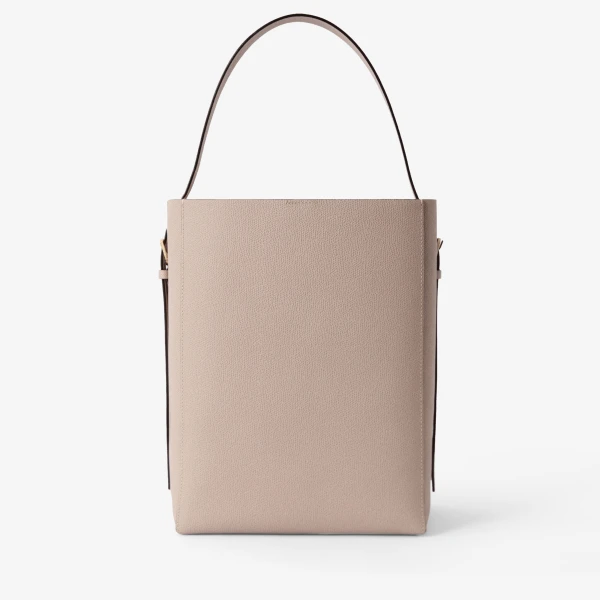 Valextra Soft Bucket Medium Bag in Nude Pink | Bucket Bags | Luxury Shoes 
