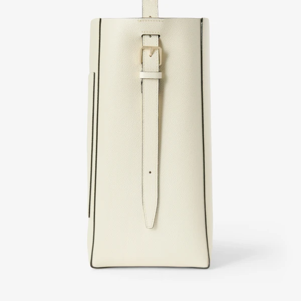 Valextra Soft Bucket Medium Bag in Pergamena White | Bucket Bags | Luxury Shoes 