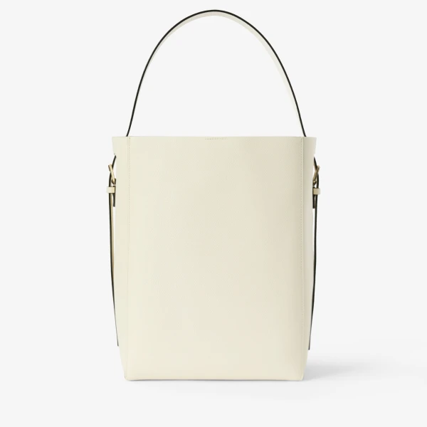 Valextra Soft Bucket Medium Bag in Pergamena White | Bucket Bags | Luxury Shoes 