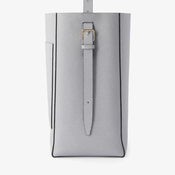 Valextra Soft Bucket Medium Bag in Stone Grey | Bucket Bags | Luxury Shoes 