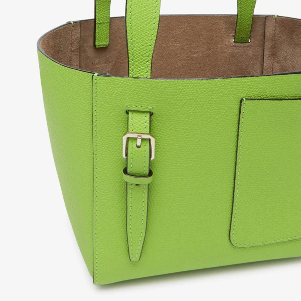Valextra Soft Bucket Micro Bag in Apple Green | Bucket Bags | Luxury Shoes 