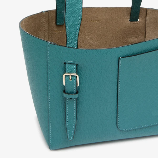 Valextra Soft Bucket Micro Bag in Bottle Green | Bucket Bags | Luxury Shoes 