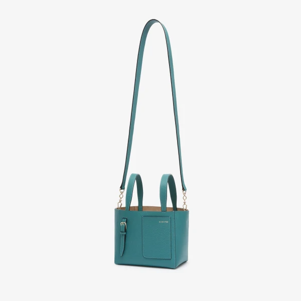 Valextra Soft Bucket Micro Bag in Bottle Green | Bucket Bags | Luxury Shoes 