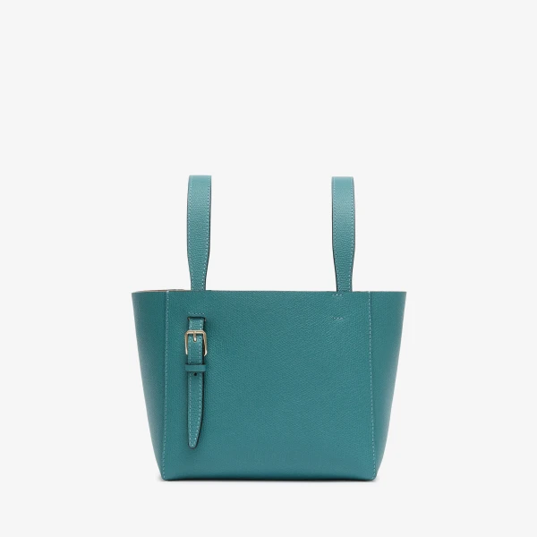 Valextra Soft Bucket Micro Bag in Bottle Green | Bucket Bags | Luxury Shoes 