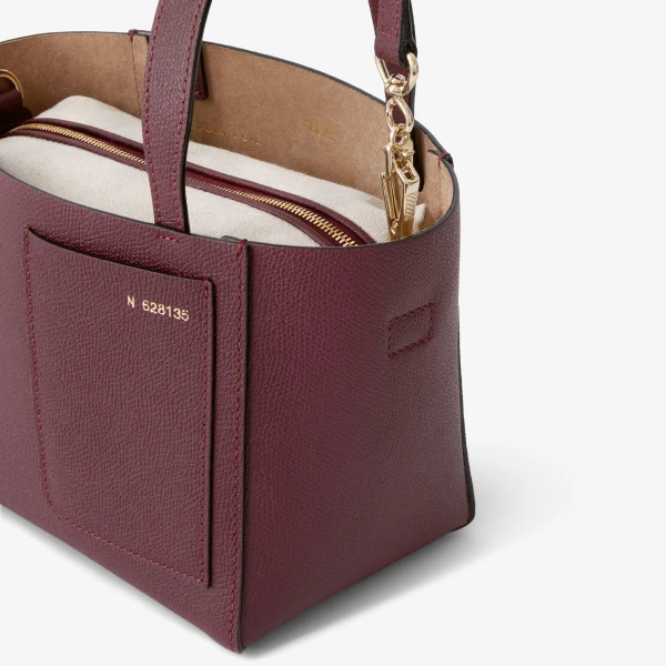 Valextra Soft Bucket Micro Bag in Claret Red | Bucket Bags | Luxury Shoes 