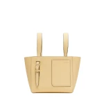 Valextra Soft Bucket Micro Bag in Cream Yellow | Bucket Bags | Luxury Shoes 