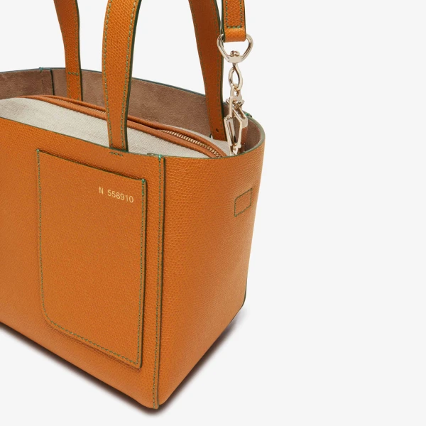 Valextra Soft Bucket Micro Bag in Havana Brown | Bucket Bags | Luxury Shoes 
