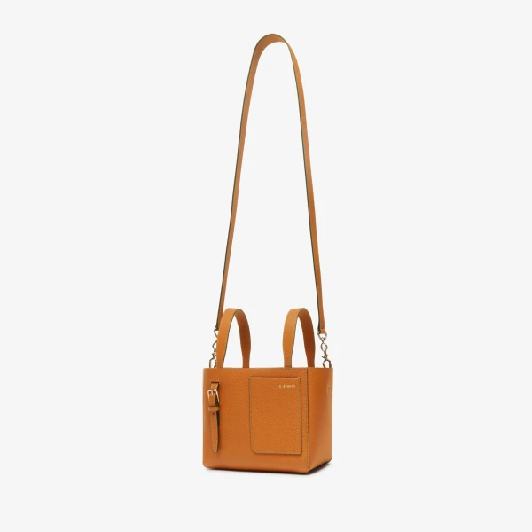Valextra Soft Bucket Micro Bag in Havana Brown | Bucket Bags | Luxury Shoes 