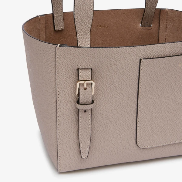 Valextra Soft Bucket Micro Bag in Nude Pink | Bucket Bags | Luxury Shoes 
