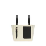 Valextra Soft Bucket Micro Bag in Pergamena White and Black | Bucket Bags | Luxury Shoes 