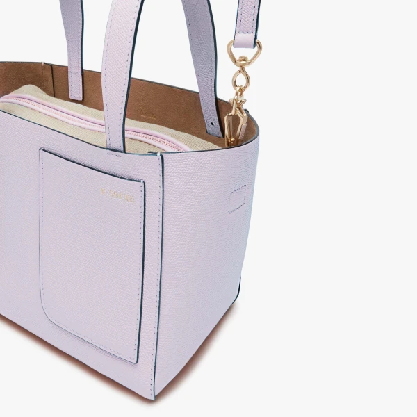Valextra Soft Bucket Micro Bag in Wisteria Pink | Bucket Bags | Luxury Shoes 