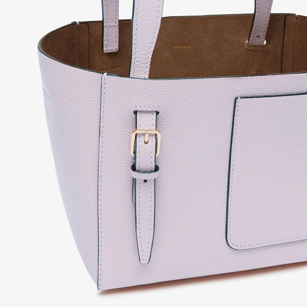 Valextra Soft Bucket Micro Bag in Wisteria Pink | Bucket Bags | Luxury Shoes 
