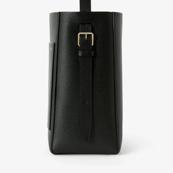 Valextra Soft Bucket Mini Bag in Black | Bucket Bags | Luxury Shoes 