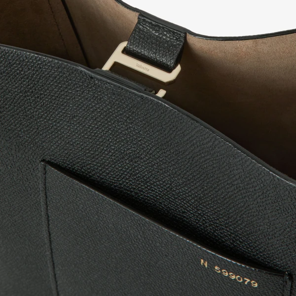 Valextra Soft Bucket Mini Bag in Black | Bucket Bags | Luxury Shoes 