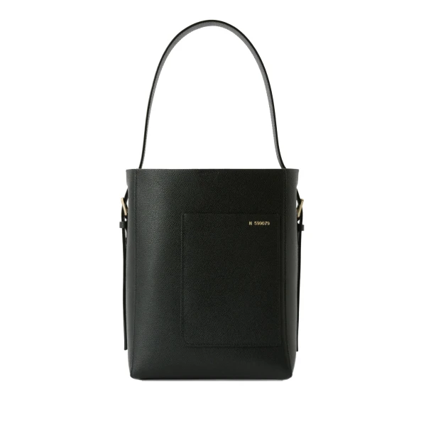Valextra Soft Bucket Mini Bag in Black | Bucket Bags | Luxury Shoes 