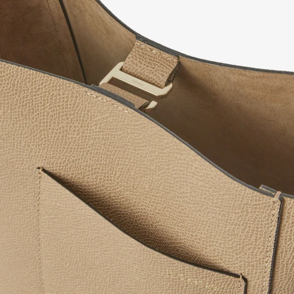 Valextra Soft Bucket Mini Bag in Cashmere Beige | Bucket Bags | Luxury Shoes 