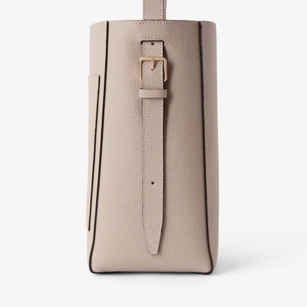 Valextra Soft Bucket Mini Bag in Nude Pink | Bucket Bags | Luxury Shoes 