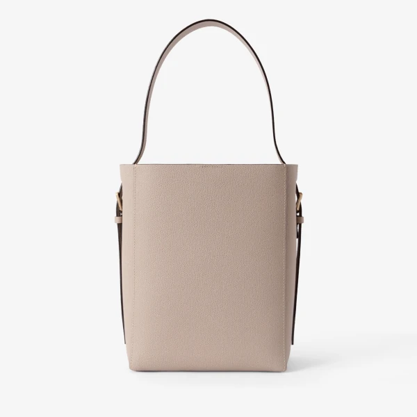 Valextra Soft Bucket Mini Bag in Nude Pink | Bucket Bags | Luxury Shoes 