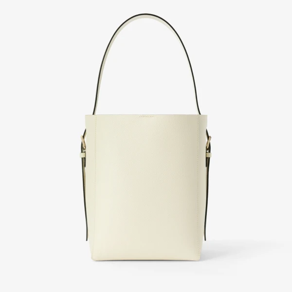 Valextra Soft Bucket Mini Bag in Pergamena White | Bucket Bags | Luxury Shoes 
