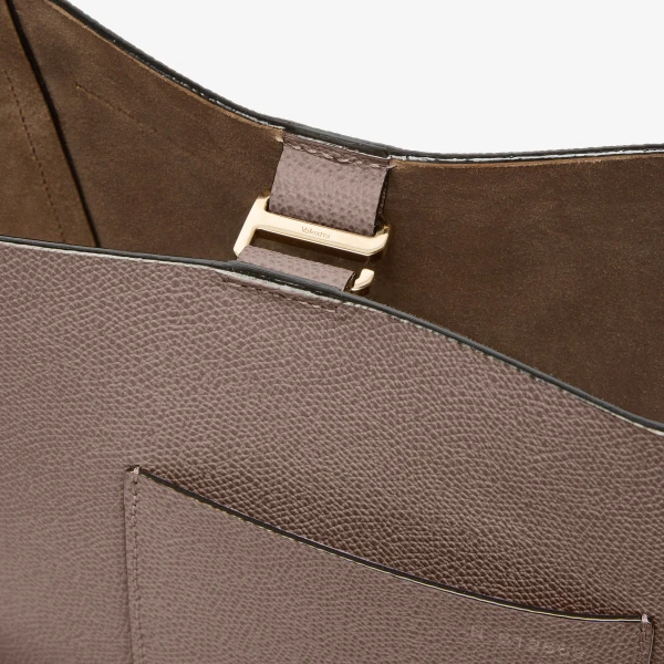 Valextra Soft Bucket Mini Bag in Sahara Brown | Bucket Bags | Luxury Shoes 