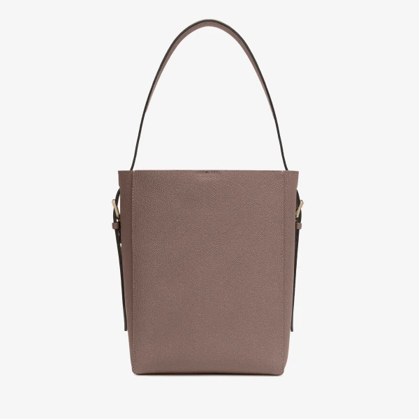 Valextra Soft Bucket Mini Bag in Sahara Brown | Bucket Bags | Luxury Shoes 
