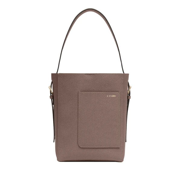 Valextra Soft Bucket Mini Bag in Sahara Brown | Bucket Bags | Luxury Shoes 