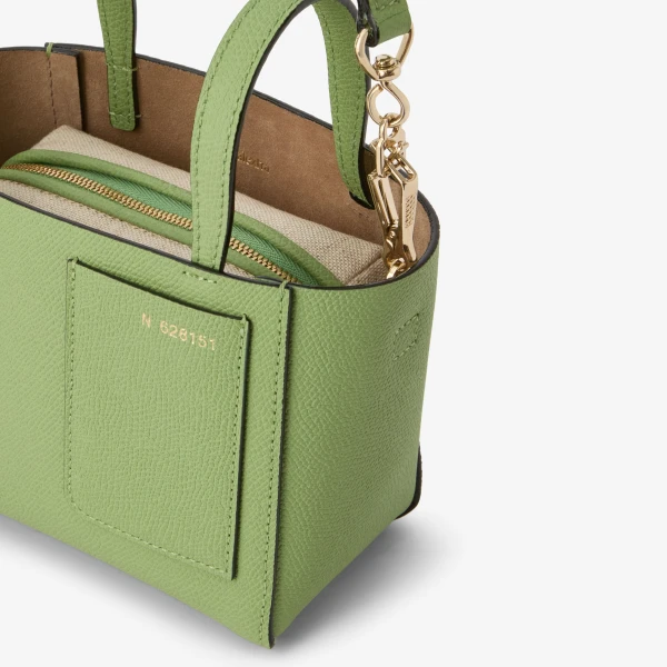 Valextra Soft Bucket Nano Bag in Aloe Green | Bucket Bags | Luxury Shoes 