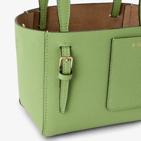 Valextra Soft Bucket Nano Bag in Aloe Green | Bucket Bags | Luxury Shoes 