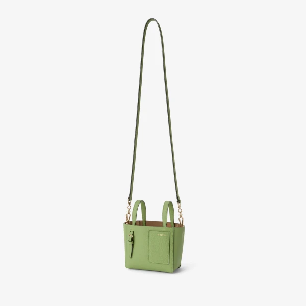 Valextra Soft Bucket Nano Bag in Aloe Green | Bucket Bags | Luxury Shoes 