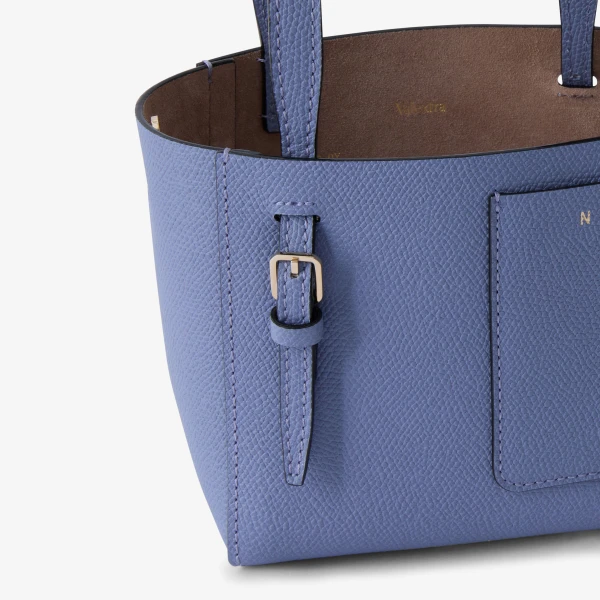 Valextra Soft Bucket Nano Bag in Hydrangea Blue | Bucket Bags | Luxury Shoes 