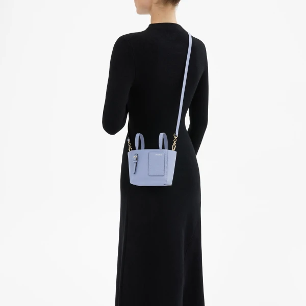 Valextra Soft Bucket Nano Bag in Hydrangea Blue | Bucket Bags | Luxury Shoes 