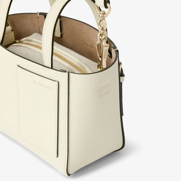 Valextra Soft Bucket Nano Bag in Pergamena White | Bucket Bags | Luxury Shoes 