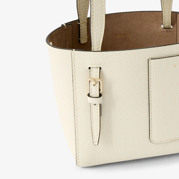 Valextra Soft Bucket Nano Bag in Pergamena White | Bucket Bags | Luxury Shoes 