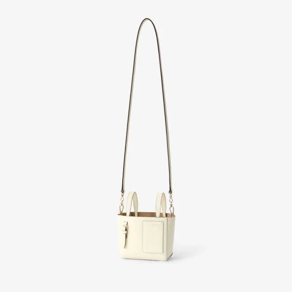 Valextra Soft Bucket Nano Bag in Pergamena White | Bucket Bags | Luxury Shoes 